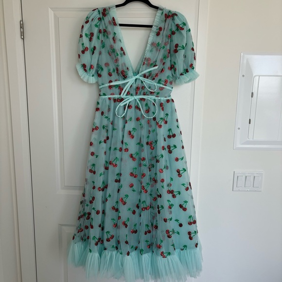 Lirika Matoshi Midi Cherry Dress - Picture 5 of 14